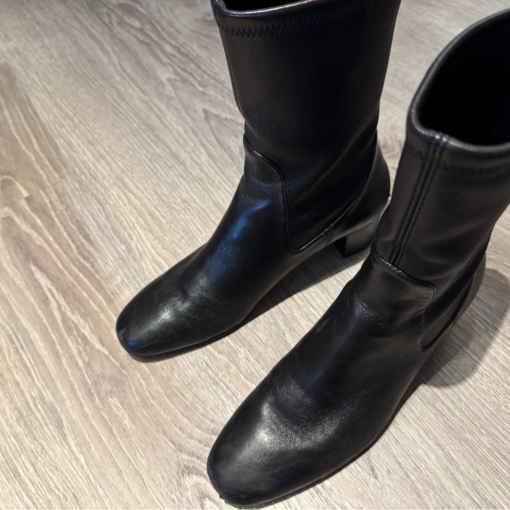 Stuart Weitzman Black Ankle Boots